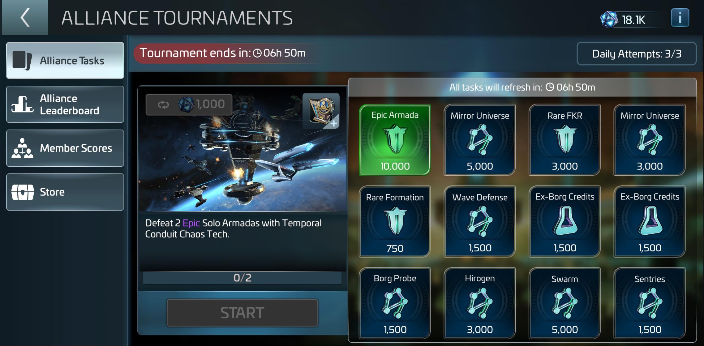 tournament window