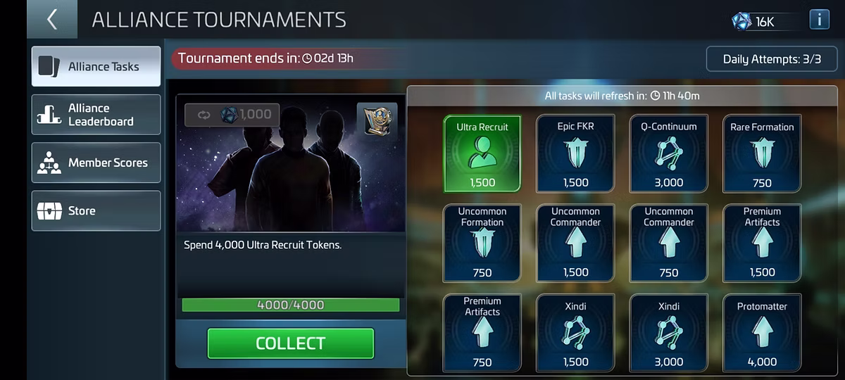 tournament window